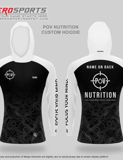 POV Nutrition Hooded Long Sleeve Jersey - Ladies